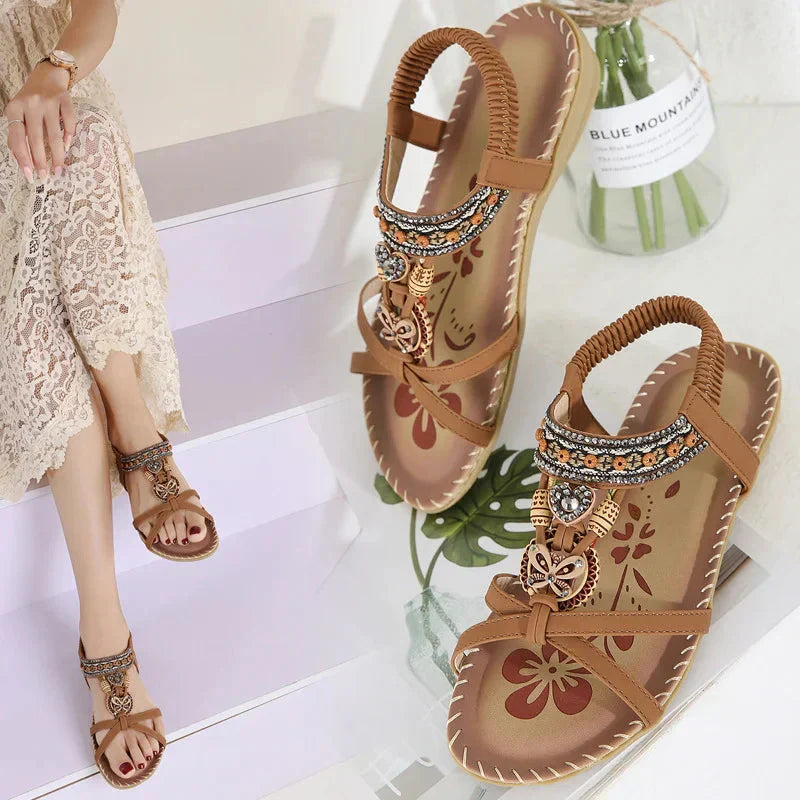 💎 60% OFF! 💎 Bohemian Orthopedic Sandals – Arch Support, Non-Slip Sole & Barefoot Comfort for All-Day Wear 🌈👣