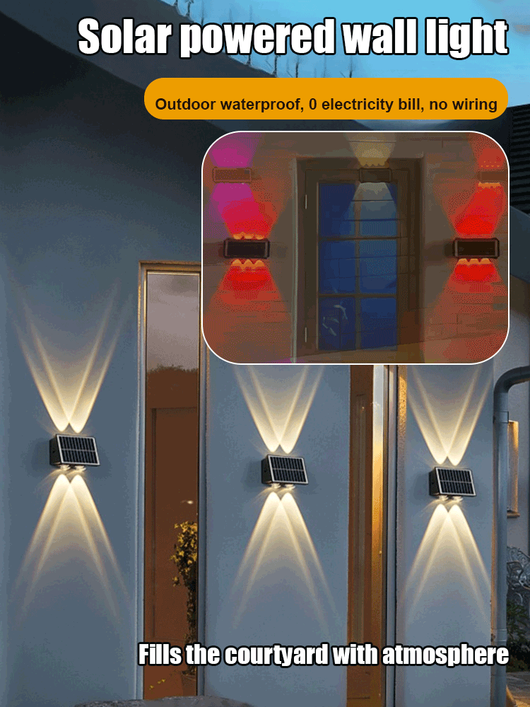 💡 50% OFF NOW! ☀️ Solar Powered Wall Light – Auto On/Off, Weatherproof & Energy Saving 🏡