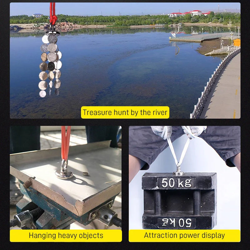 2000LB+ Salvage Magnet Kit – Hunt Gold, Silver & Lost Treasures! 💰🧲