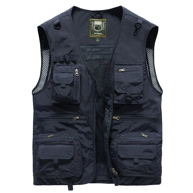 🔥Hot Sale 49% OFF💝✨Breathable Mesh Zip Cargo Vest