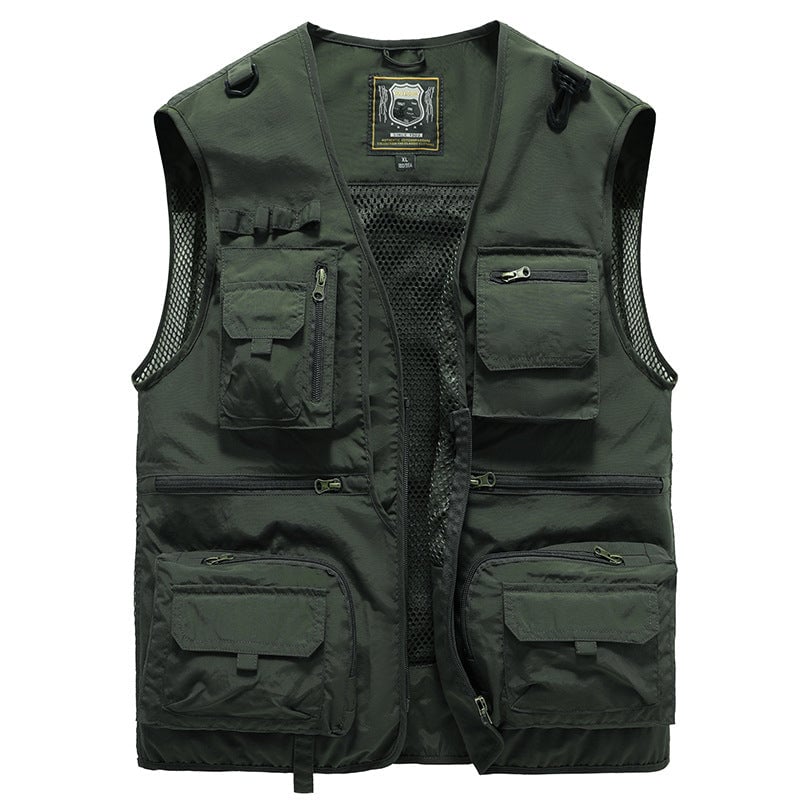 🔥Hot Sale 49% OFF💝✨Breathable Mesh Zip Cargo Vest