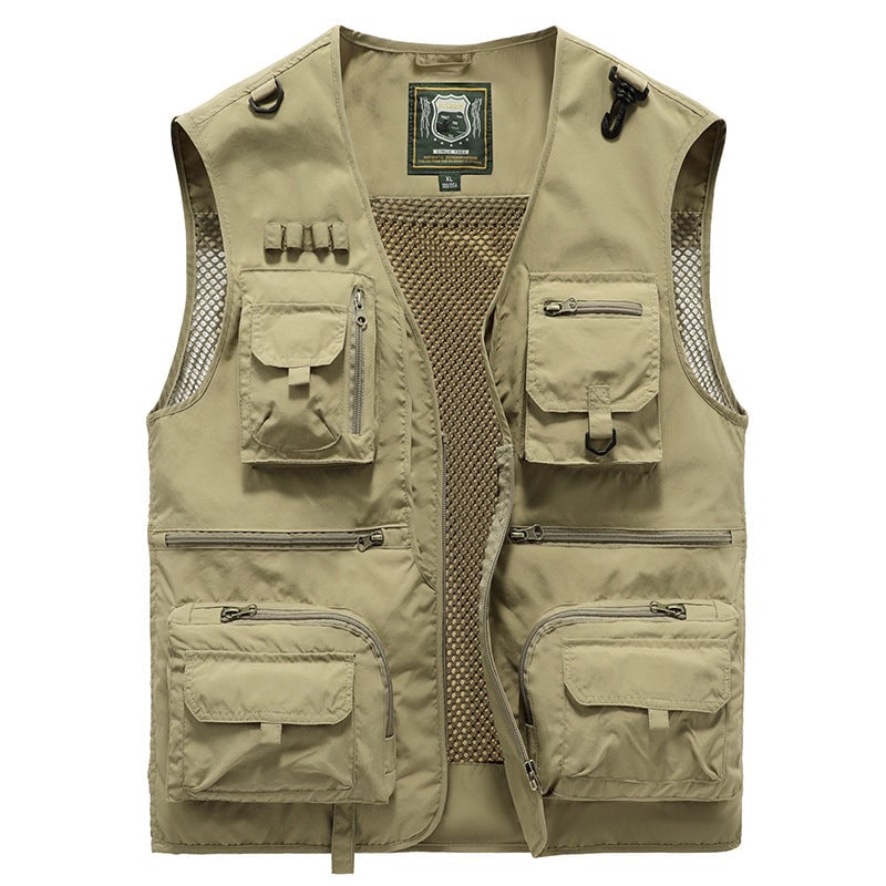 🔥Hot Sale 49% OFF💝✨Breathable Mesh Zip Cargo Vest