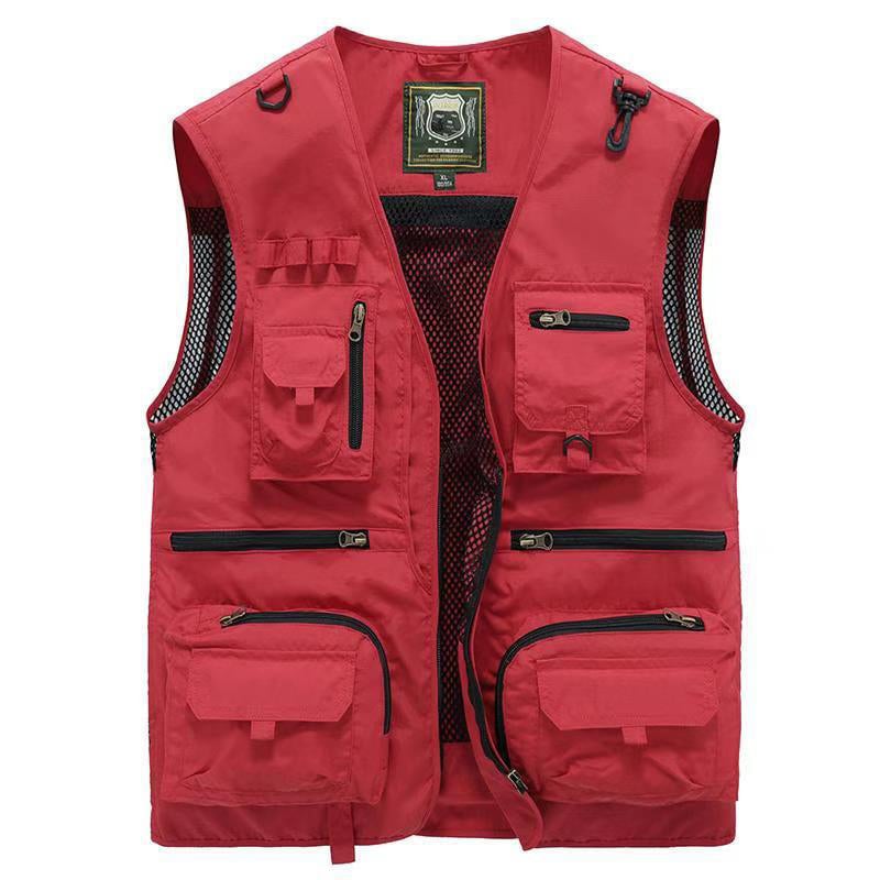 🔥Hot Sale 49% OFF💝✨Breathable Mesh Zip Cargo Vest
