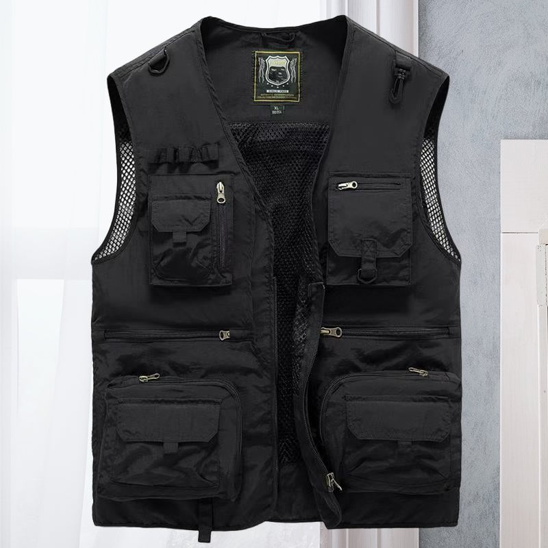 🔥Hot Sale 49% OFF💝✨Breathable Mesh Zip Cargo Vest