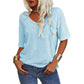 🔥Women's Solid Color V-Neck T-shirt
