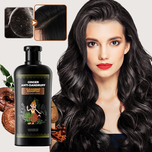 Ginger Anti-Dandruff Cleansing Shampoo+Free Hair care essential oil