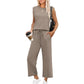 💕Hot Sale  50% OFF🔥New Women's  Sleeveless Top & Wide-Leg Pants Set
