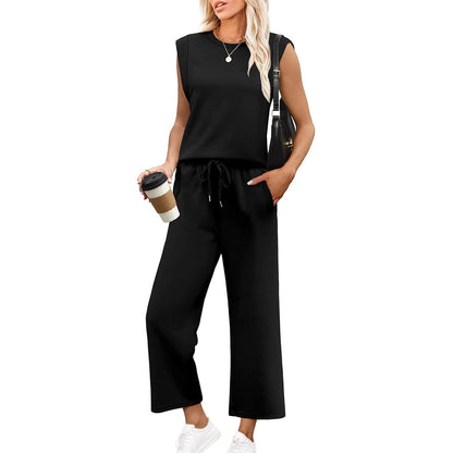 💕Hot Sale  50% OFF🔥New Women's  Sleeveless Top & Wide-Leg Pants Set