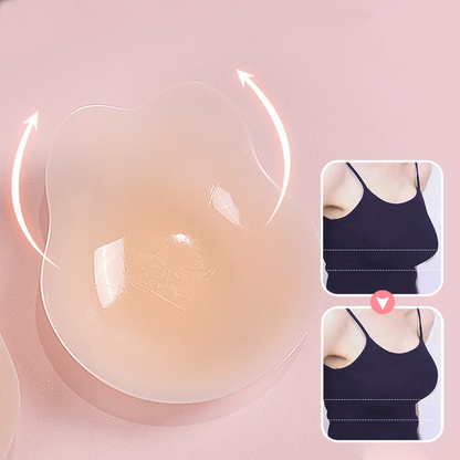 Reusable silicone bra patches