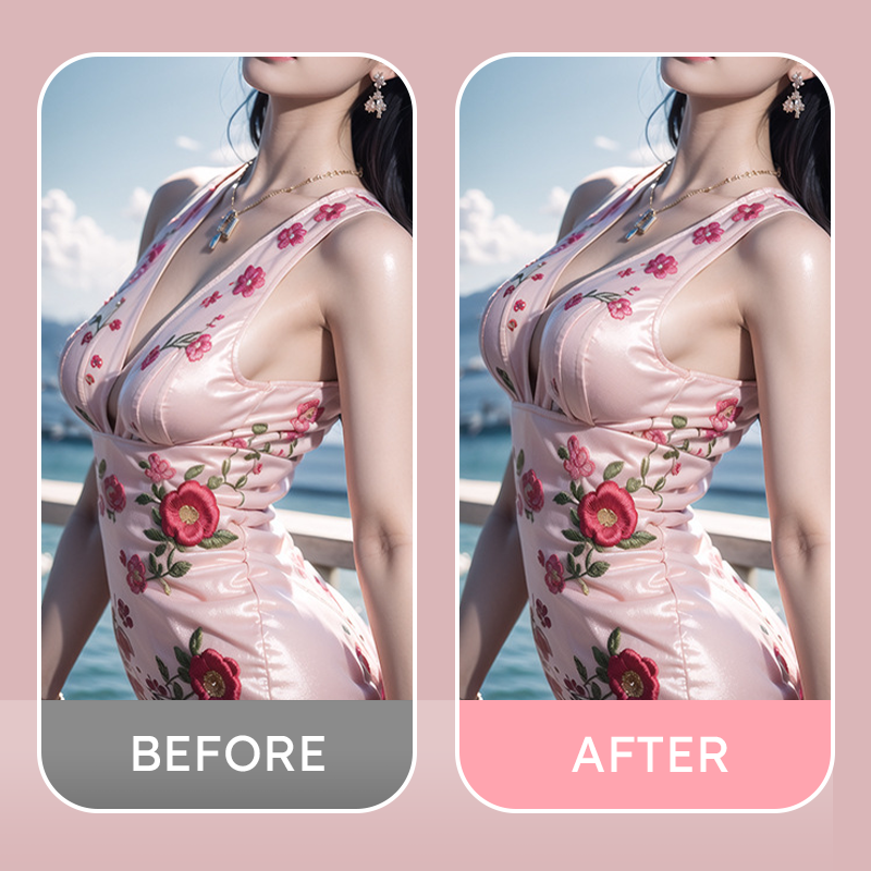 Reusable silicone bra patches