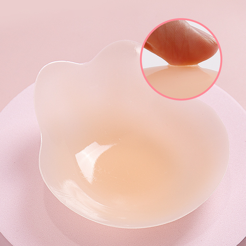 Reusable silicone bra patches