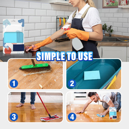 Multi-Effect Decontaminating Floor Cleaning Sheet