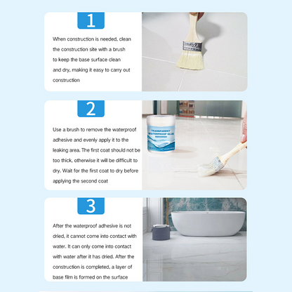 Eco-Friendly & Durable Transparent Waterproof & Leak-Proof Coating