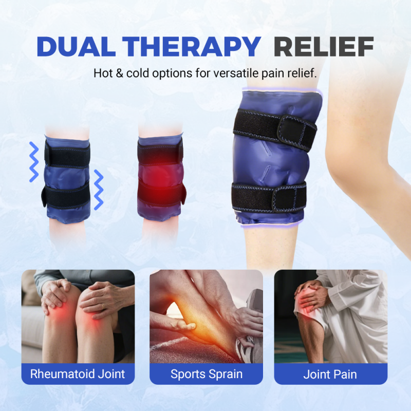 Hot & Cold Reusable Knee Ice Pack Wrap