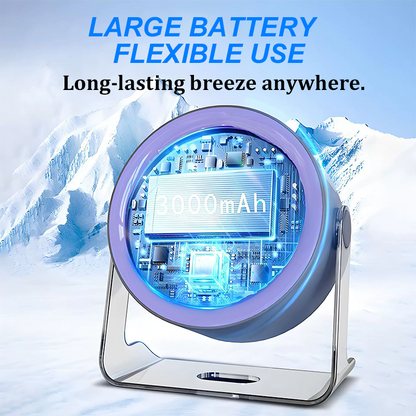 🔥Hot Sale（💥50%OFF）🔥100-Speed Mini Desk Fan with Digital Display