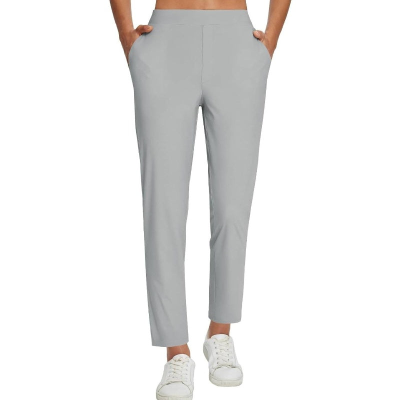 ⏳2026 Hot Sale 70% OFF🌞Women’s Fitted High-Waisted Zip-Pocket Trousers - 👖Lightweight, Breathable, Soft 26"/27" Ankle Pants with Zipper Pockets