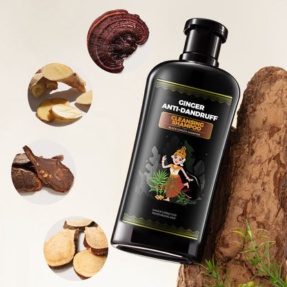 Ginger Anti-Dandruff Cleansing Shampoo+Free Hair care essential oil