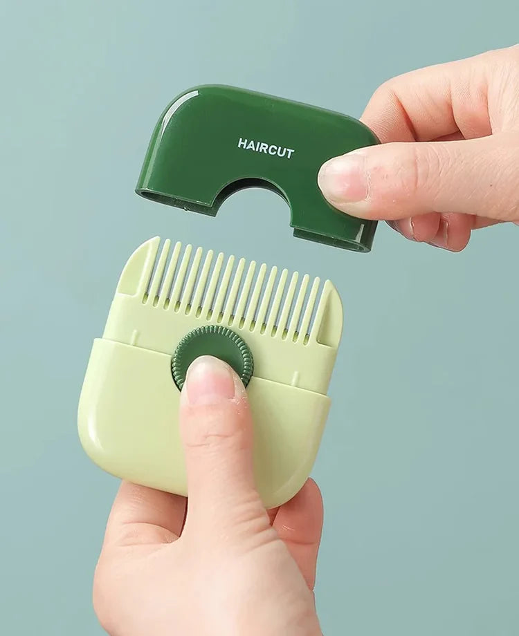 Portable 2-in-1 Bangs Comb Hair Trimmer