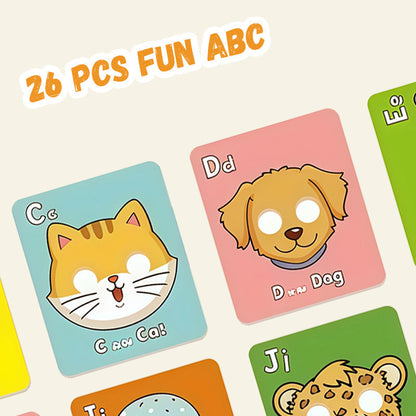 🔥Teaching Gift Special Offer50%OFF🔤✍26 PCS Fun ABC Learning Mask Cards