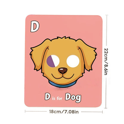 🔥Teaching Gift Special Offer50%OFF🔤✍26 PCS Fun ABC Learning Mask Cards