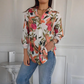 🌸Elegant Plants Print Button-up Shirt