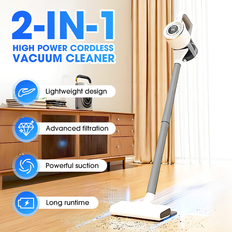 🔥Hot Sale 60% OFF🍃2-in-1 High Power Cordless Vacuum Cleaner