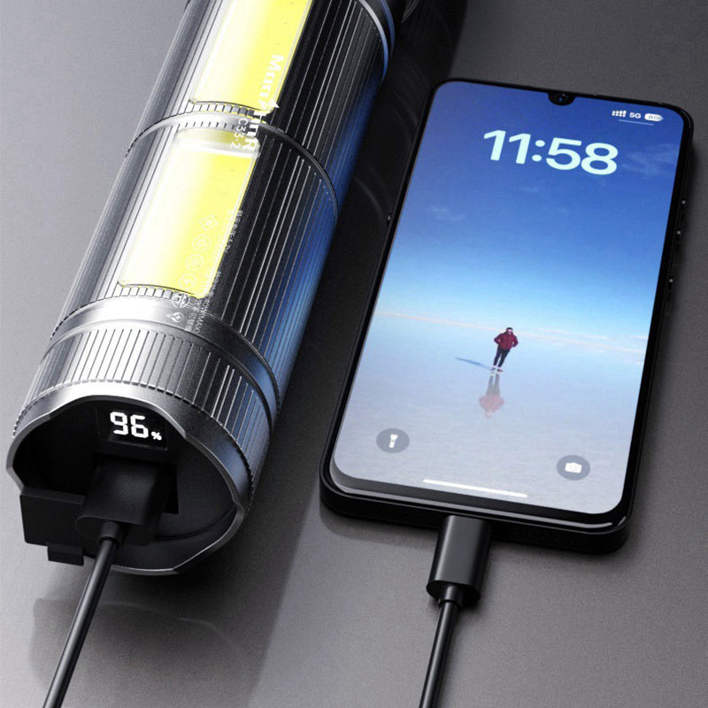 Last day 50% off🔥🔥Portable Powerful Long Range Flashlight，Light up the entire sky