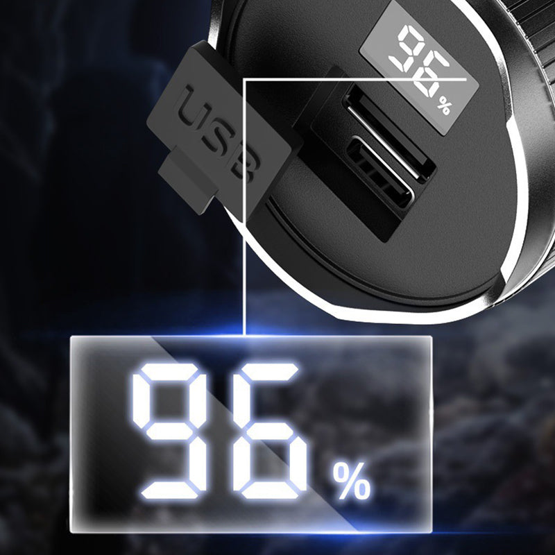 Last day 50% off🔥🔥Portable Powerful Long Range Flashlight，Light up the entire sky