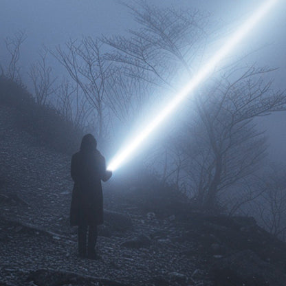 Last day 50% off🔥🔥Portable Powerful Long Range Flashlight，Light up the entire sky