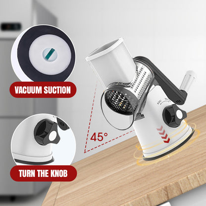 3 in 1 Rotary Cheese Grater Vegetable Slicer