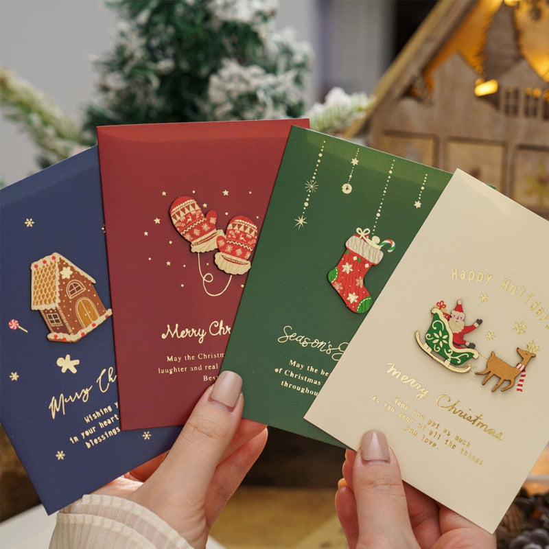 Merry Christmas Greeting Card with Envelope