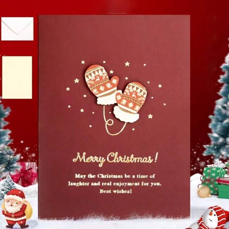 Merry Christmas Greeting Card with Envelope