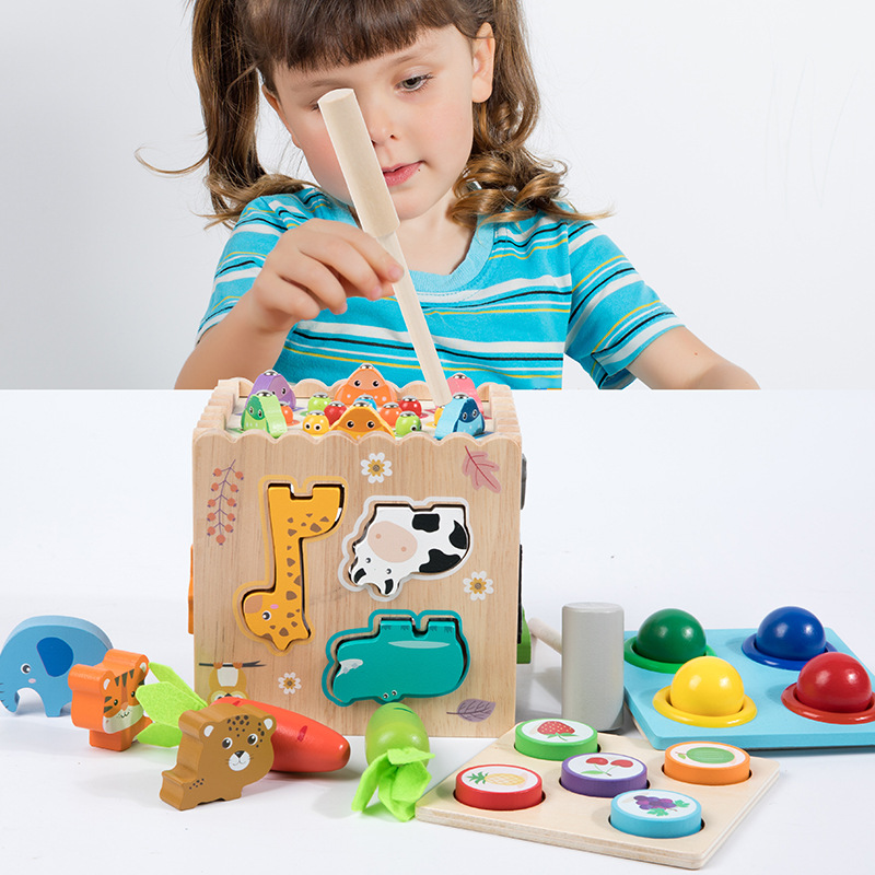 Multifunctional Toddler Learning Activity Cube