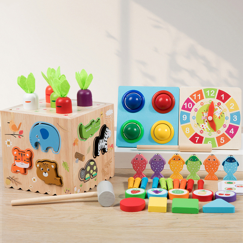 Multifunctional Toddler Learning Activity Cube