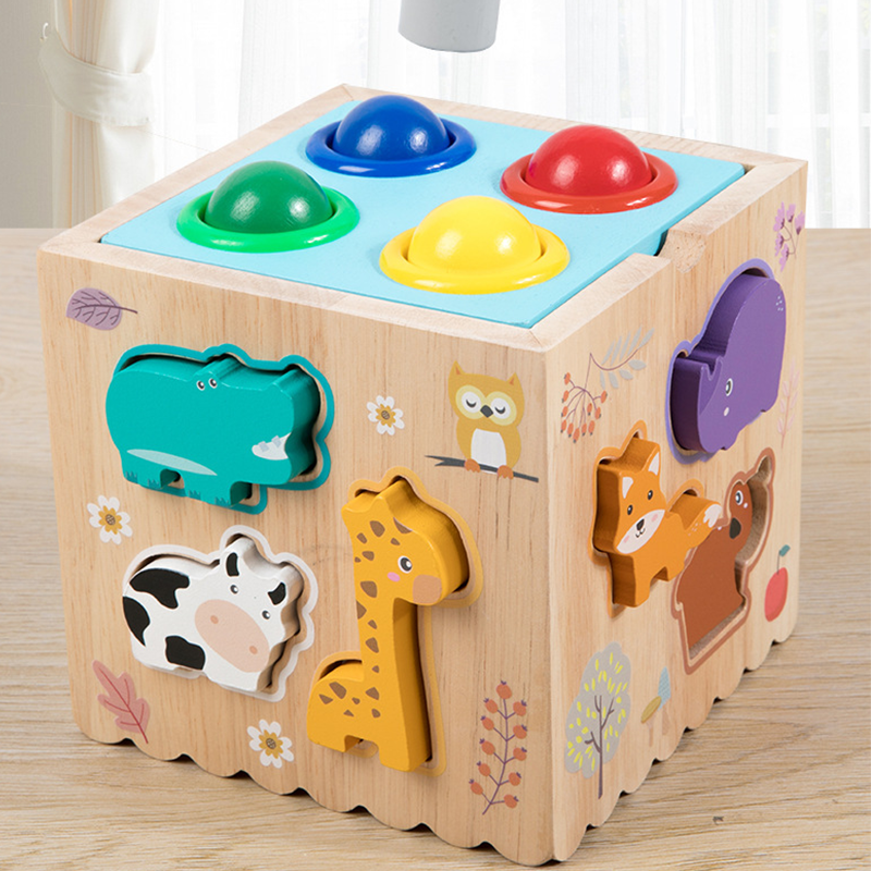 Multifunctional Toddler Learning Activity Cube