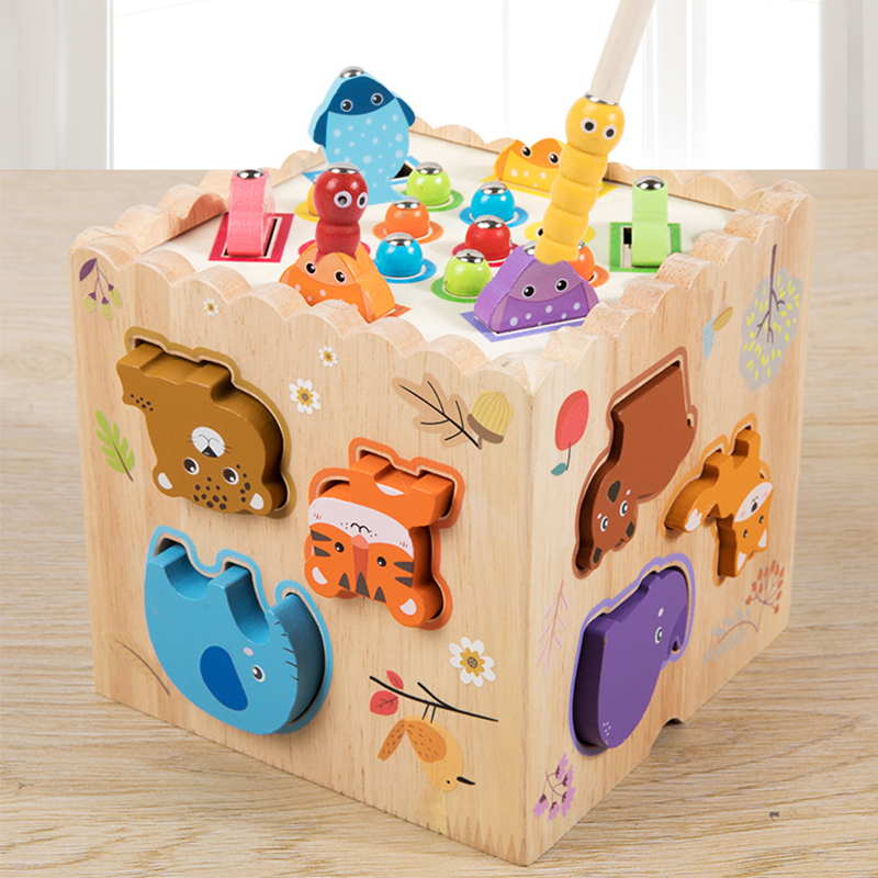 Multifunctional Toddler Learning Activity Cube