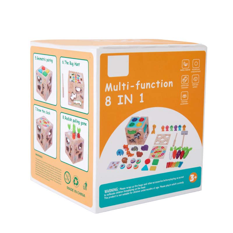 Multifunctional Toddler Learning Activity Cube