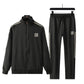Men's Casual Striped Tracksuit 2-Piece Set