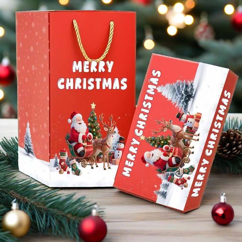 Unique Folding Bouncing Christmas Gift Box