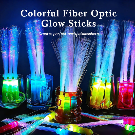 Colorful Fiber Optic Glow Sticks