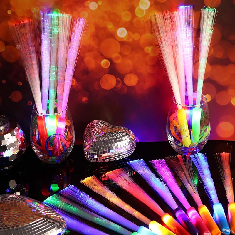 Colorful Fiber Optic Glow Sticks
