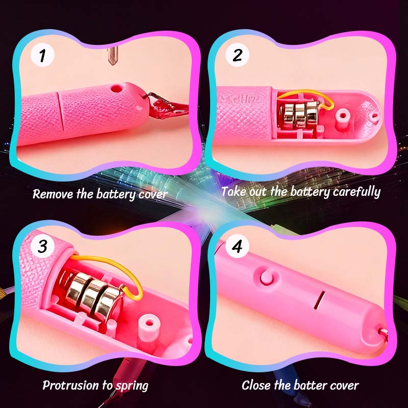 Colorful Fiber Optic Glow Sticks