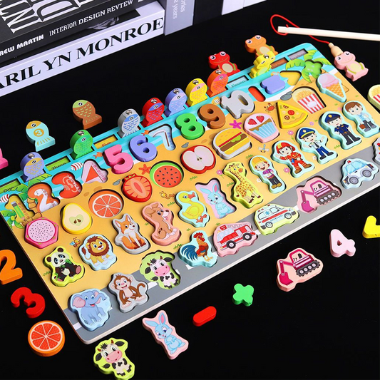 Educational Wooden Number Puzzle for Kids