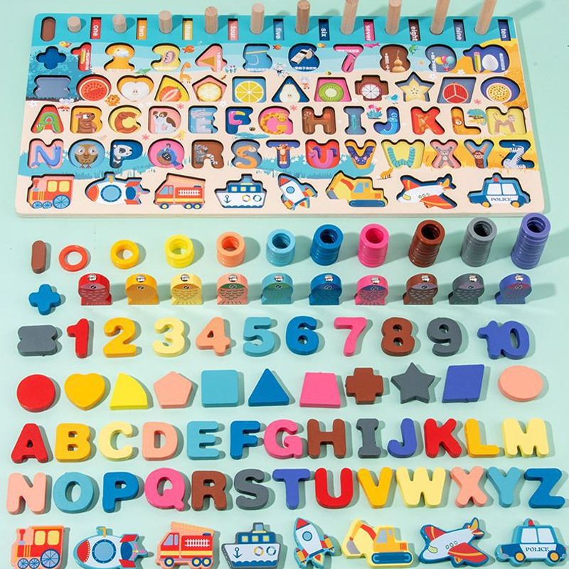 Educational Wooden Number Puzzle for Kids