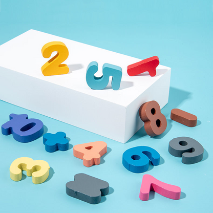 Educational Wooden Number Puzzle for Kids