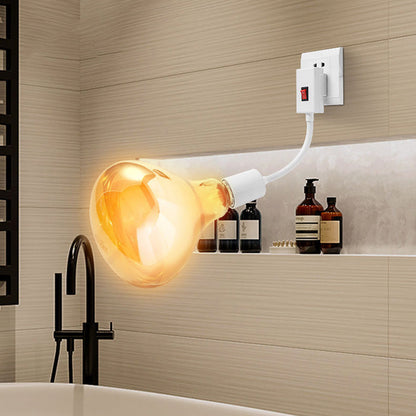 High Power Bath Light Socket with Switch