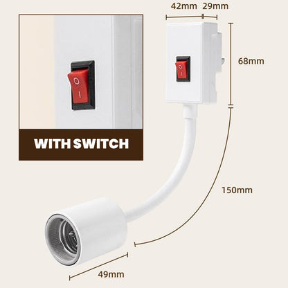 High Power Bath Light Socket with Switch