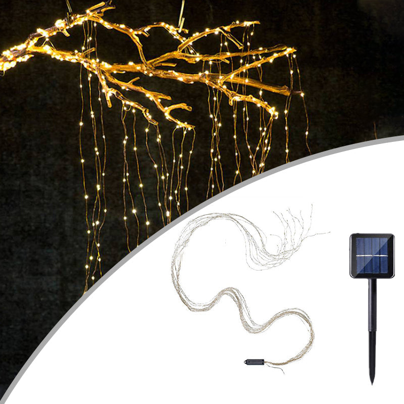 Solar & Battery-Powered Vine String Lights