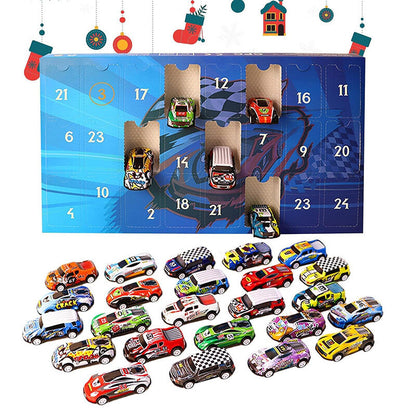 🎄📅24 Day Christmas Advent Calendar - Racing Car Toy Countdown for Kids🎁