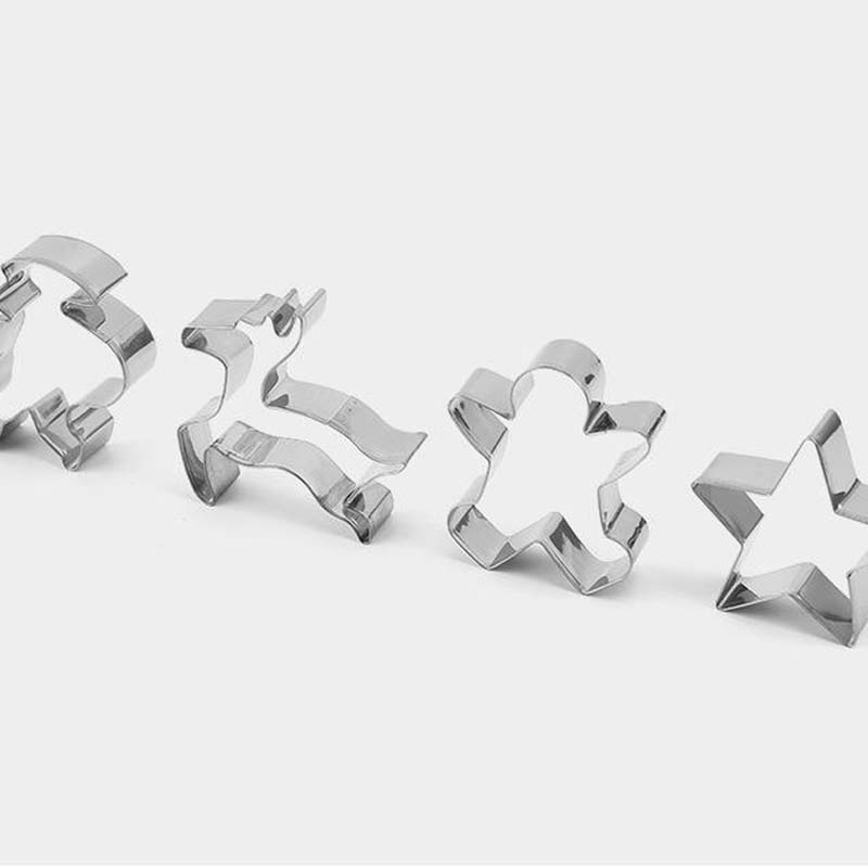 24-Piece Stainless Steel Christmas Cookie Cutters Set